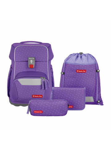 Step by Step Grundschulranzen-Set BASIS Purple Konfetti 4-teilig in Lila
