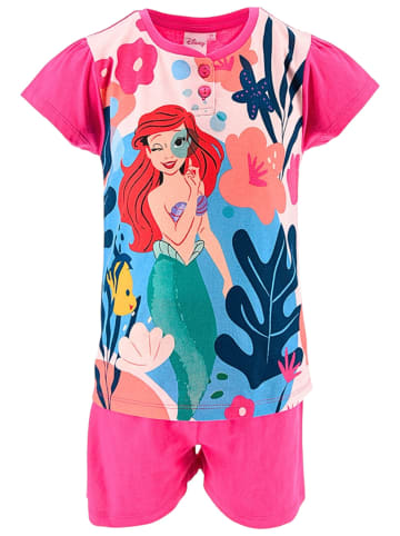 Disney Princess Schlafanzug kurz Disney Princess Arielle in Pink