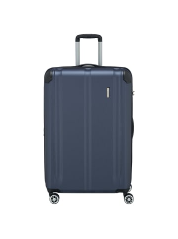 travelite City - 4-Rollen-Trolley erw. L 77 cm (rot) in marine