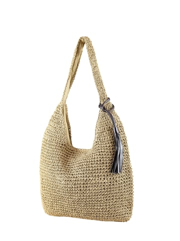 collezione alessandro Schultertasche " Boho " in natur