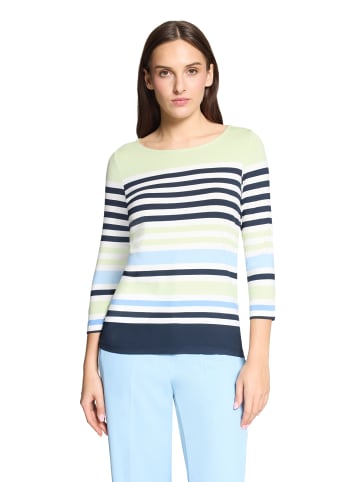 Betty Barclay Basic Shirt mit U-Boot-Ausschnitt in Green/Light Blue