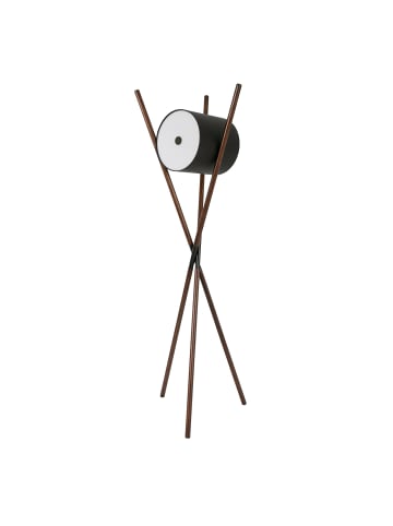 The Lumine Stehleuchte 8098 in Walnuss / Schwarz – (B)57 x (H)173 x (T)51 cm