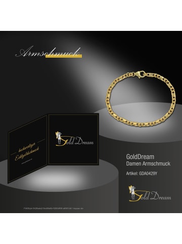 GoldDream Armband Gold 333 Gelbgold - 8 Karat ca. 19cm Dollarkette