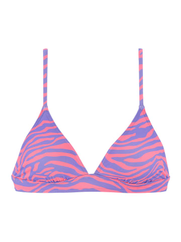 Venice Beach Triangel-Bikini-Top in violett-koralle