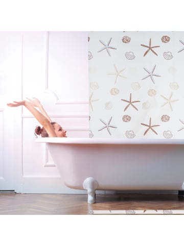 relaxdays Duschrollo Ocean in Semitransparent - (L)240 x (B)100 cm