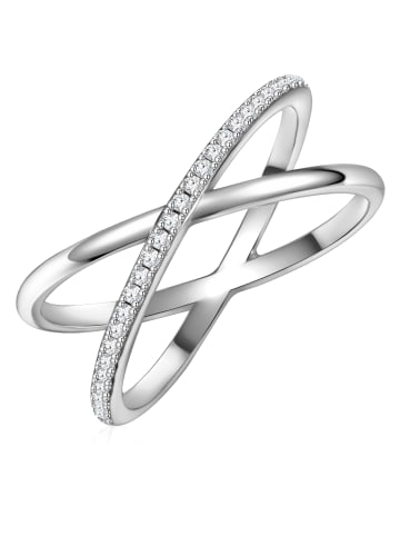 Glanzstücke München Ring aus Sterling Silber mit Zirkonia in silber