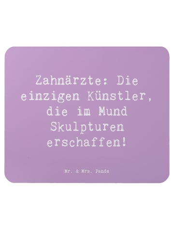 Mr. & Mrs. Panda Mouse Pad Spruch Zahnarzt Künstler mit Spruch in Lavendeltraum