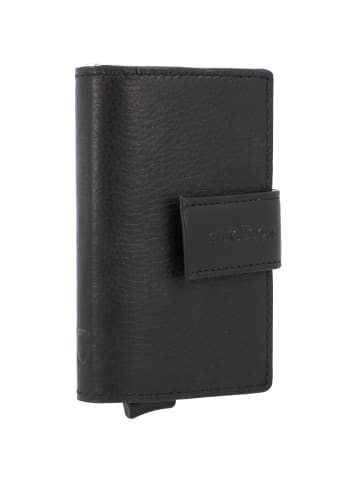 Strellson Carter c-two Kreditkartenetui RFID Schutz Leder 7 cm in black