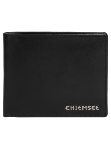 Chiemsee Geldbörse echt Leder in schwarz