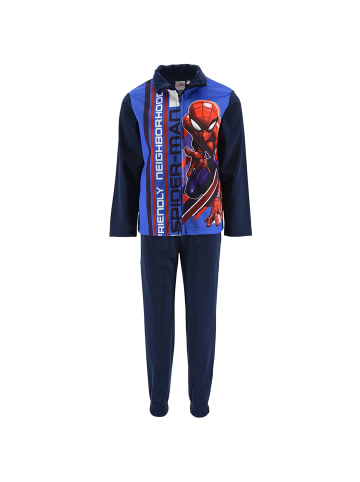 Spiderman 2tlg. Outfit: Trainingsanzug Sweatjacke und Jogginghose in Blau