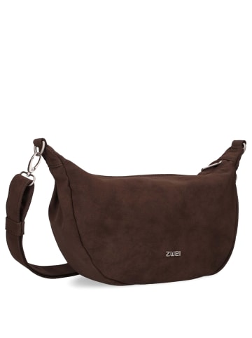 Zwei Mademoiselle M70 - Umhängetasche 34 cm (cord-wood) in nubuk-espresso