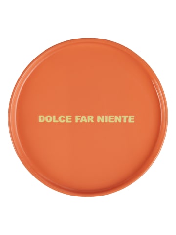 Butlers Teller GOOD VIBES 4er-Set in Orange