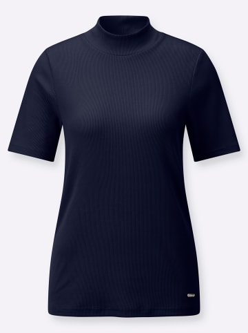 WITT WEIDEN Stehkragenshirt in marine