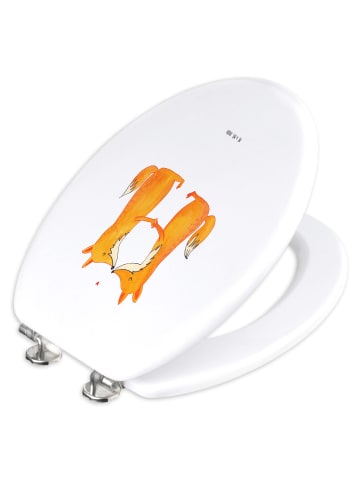 Mr. & Mrs. Panda klo deckel Füchse Liebe ohne Spruch in Weiß