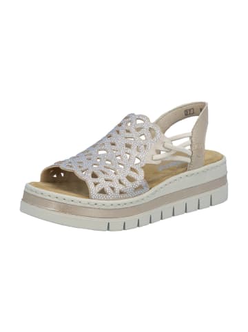 rieker Plateau Sandaletten in Beige
