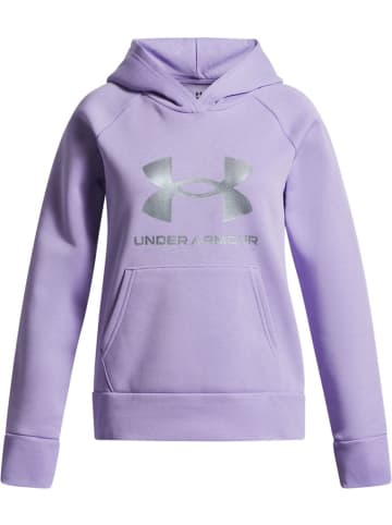 Under Armour Hoodie "Rival Shimmer Hoodie Fleece" in Lila