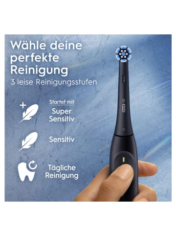 Oral-B Elektr. Zahnbürste "iO2 DUO + 12 Bürsten Ultimative Reinigung" in Schwarz/Pink