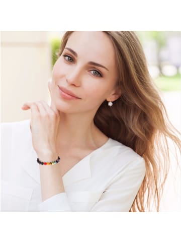 Onamaste Yoga-Armband - Vulkansteine in Schwarz
