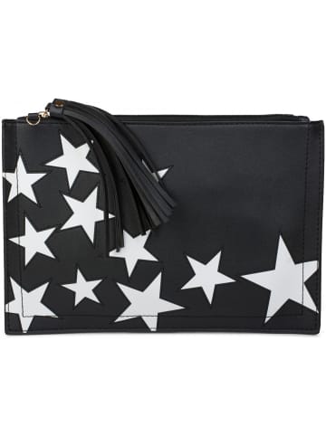 styleBREAKER Clutch Handtasche in Schwarz