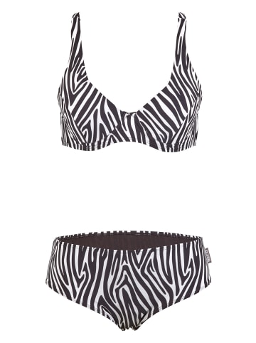 BECO the world of aquasports Bikini Zebra Vibes in schwarz-weiß