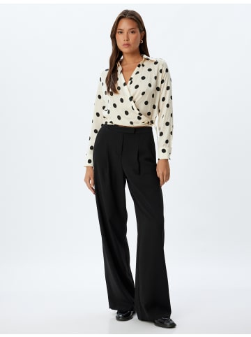 KOTON Bluse in Beige Gemustert