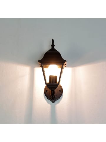Licht-Erlebnisse Außen Wandlampe (B)15 x (H)34.5 cm in Schwarz