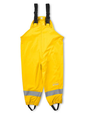 Sterntaler Regenträgerhose ungefüttert uni in gelb