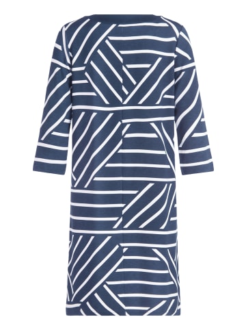 Betty Barclay Jerseykleid mit 3/4 Arm in Blau/Weiß