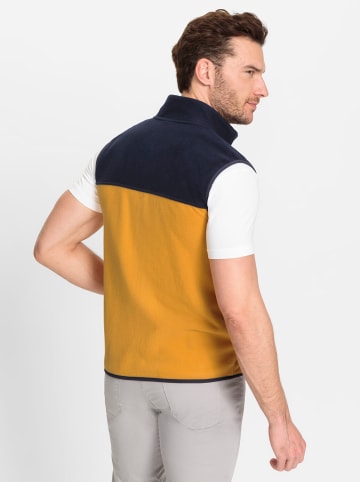 WITT WEIDEN Fleece-Weste in ocker-marine