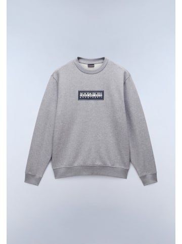 Napapijri Pullover "B-Box Logo C" in Grau