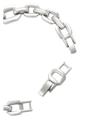 faina Women Chain Link Bracelet With Rhinestones in Silver