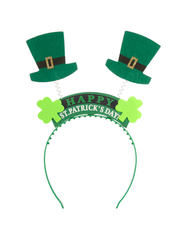 tectake St. Patrick’s Day Kopfschmuck in klassischem Grün, grün