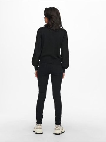 JACQUELINE de YONG Pullover Strick Rundhals Langarm regular fit in Schwarz