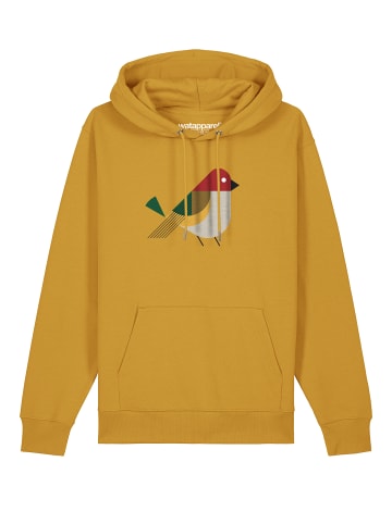wat? Apparel Sweatshirt Vogel in Ochre
