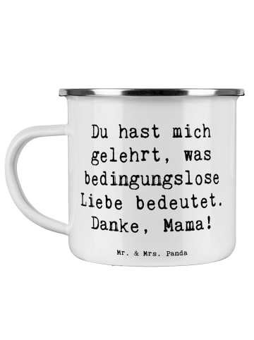 Mr. & Mrs. Panda Teetasse Spruch Mama Liebe mit Spruch in Weiß