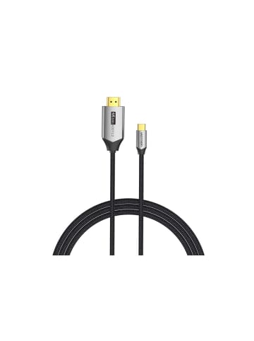 Vention USB-C - HDMI 2.0 Kabel 1,5m, 4K 60Hz (schwarz) in Schwarz
