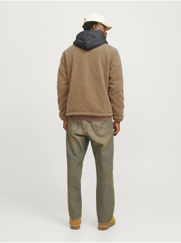 Jack & Jones Teddyfell Jacke in Tigers Eye