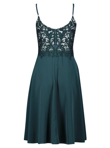 Vera Mont Abendkleid mit Stickerei in Dusty Slate