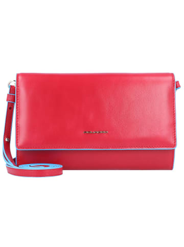 Piquadro B2 Blue Square Clutch Tasche Leder 20 cm in cherry red