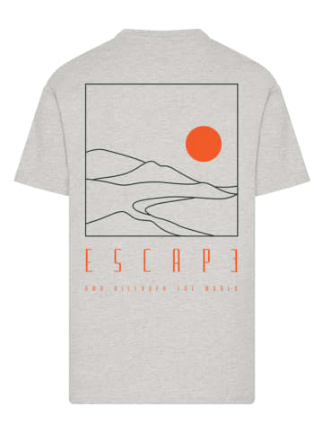 F4NT4STIC T-Shirt Escape Discover the World Landscape in grau meliert