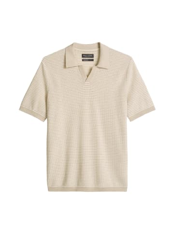 Marc O'Polo Strick-Poloshirt regular in Grey Silk