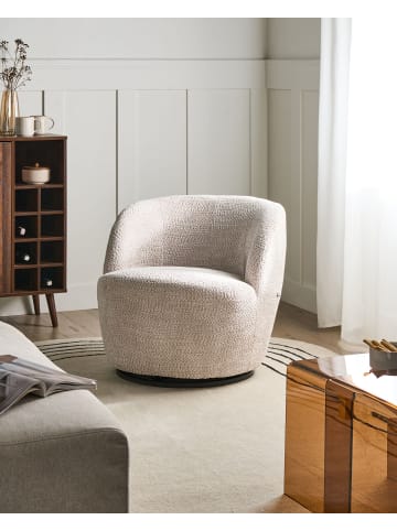 Beliani Sessel KUOLPA in Beige - (W) 67 x (H) 69 x (L) 75 cm