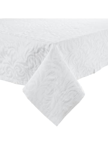 Erwin Müller Jacquard, Baumwollmischung Tischdecke Cadiz in weiß