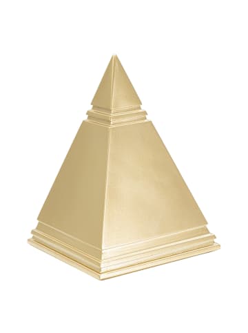 Mauro Ferretti Goldene Metallpyramide, 11,5 x 11,5 x 15,5 cm