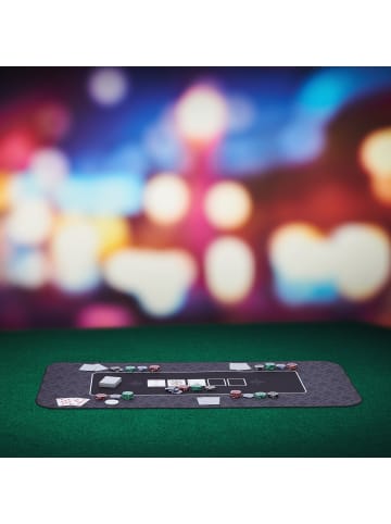 relaxdays Pokermatte in Schwarz - (B)100 x (T)60 cm