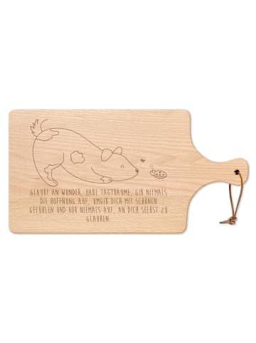 Mr. & Mrs. Panda Servierbrett Hund Marienkäfer mit Spruch in Transparent