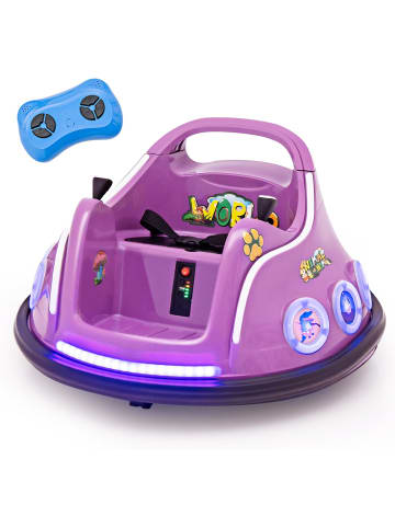 COSTWAY 12V Autoscooter Kinderfahrzeug in Lila