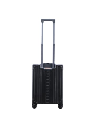 Aleon Business 4-Rollen Kabinentrolley Aluminium 55 cm schwarz