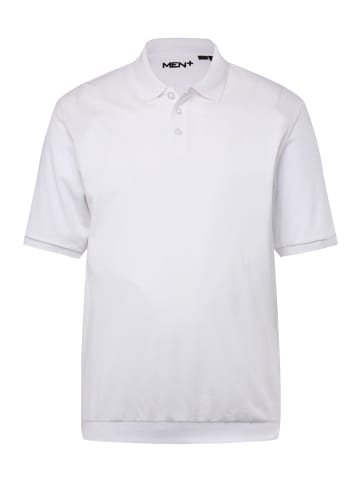 Men Plus Poloshirt in schneeweiß