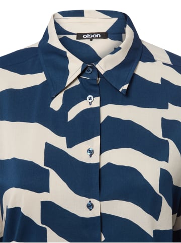 Olsen Bluse in indigo beige